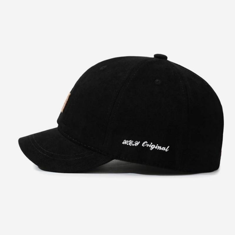 NORTHWOOD New Versatile Short Brim Baseball Cap for Men Women Retro Leather Label Peaked Cap All Seasons Casual Sun Visor Baseball Hat