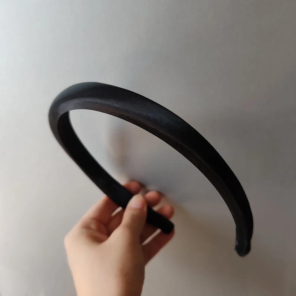 Fashion Solid Sponge Satin Slim Style Hairbands Sweetly Headbands for Women Girls Bezel for Party Gift Hair Bands Accessories