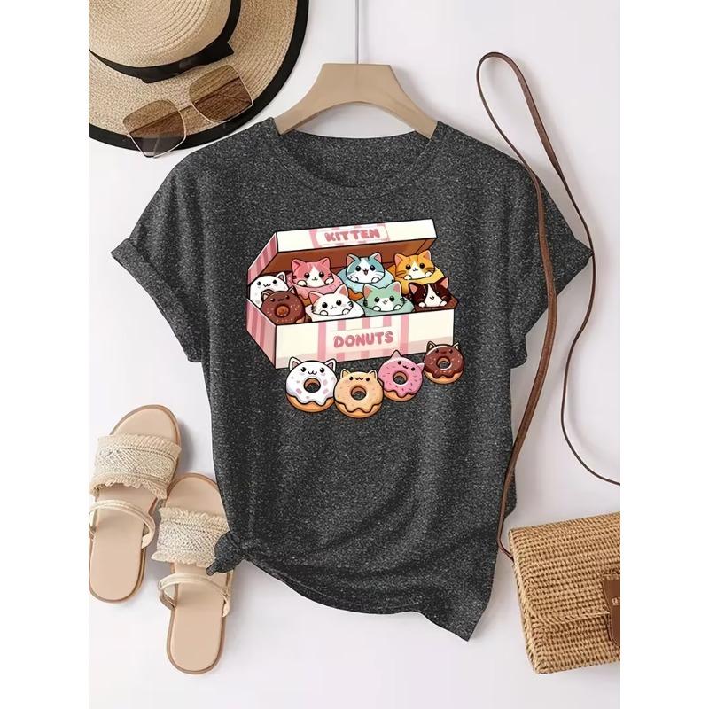 3D Printed Women's Short-sleeve T-shirt, Plus-size Women's Clothing, Fashionable and Versatile, Casual, Everyday Wear