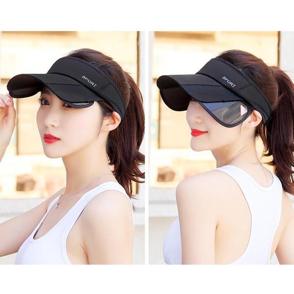 1PC Sun Visors for Women Adjustable Retractable Wide Brim Beach Hat Golf Visor UV Protection Sun Hat Tennis Sunhat Running Cap Sun Visors for Women