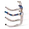 Motorcycle Moped Exhaust Front Section for Z400 - Easy Non-Destructive Installation