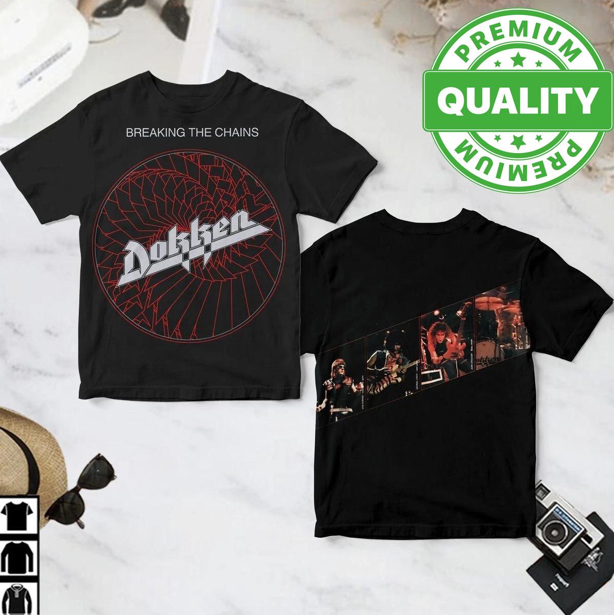 Breaking The Chains Album Dokken Band AOP 3D Shirt Unisex S-5XL 1V0814 S