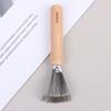 1Pc Wooden Comb Cleaner Delicate Cleaning Removable Comb Cleaner Tool Hair Brush Handle Embeded Tools