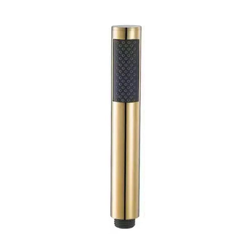 Stainless Steel Cylindrical Handheld Booster Shower Head Hotel Home Bathroom Universal Shower Head Set