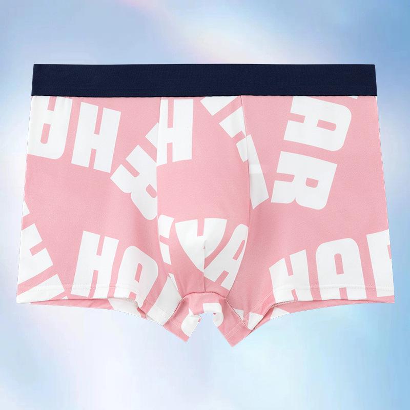 Plus-Size Stylish Letter Print Men s Boxer Briefs XXL (Waist 36CM)