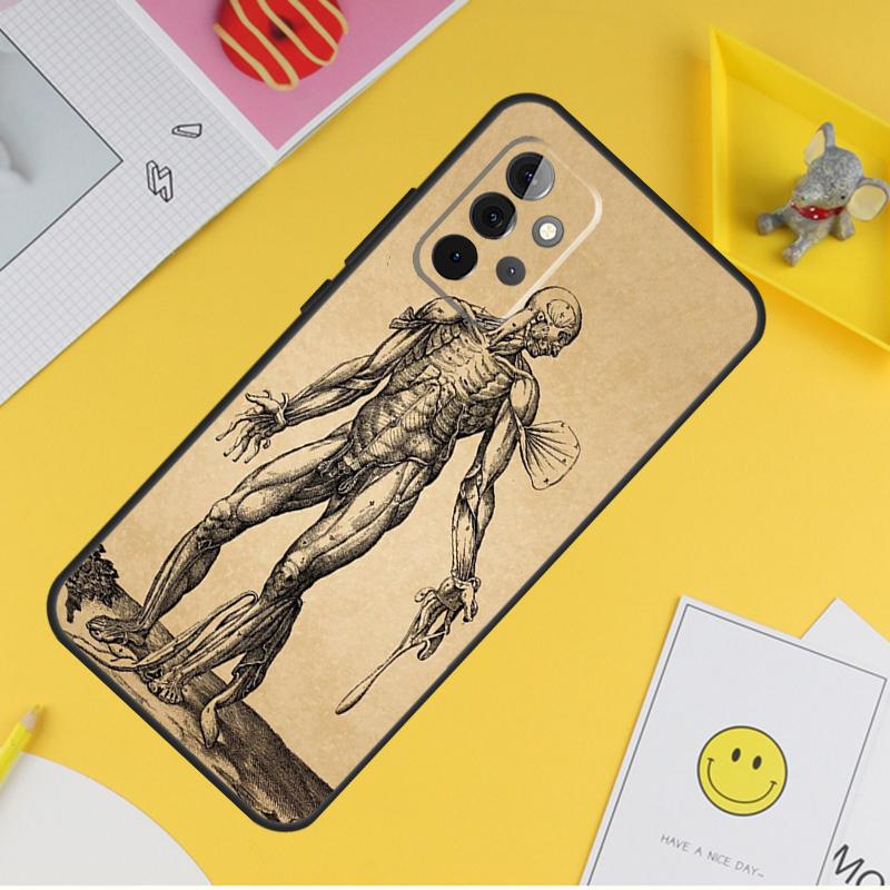 Human Anatomy Case For Samsung Galaxy A54 A34 A14 A56 A52 A53 A16 A26 A36 A55 A35 A15 A32 A12 A33 A13 A17