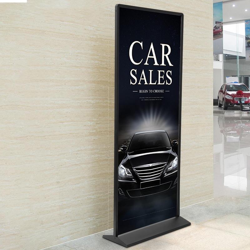 Poster Sign Stand Large Metal Board Holder Double-Sided Poster Banner Stand Sign Holder for Mall Supermarket Trade Advertising