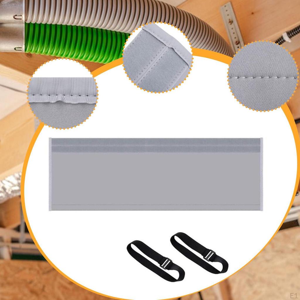 Hose Duct Vent Cover 20 Inx60 in Removable Home Exhaust Sleeve Lightweight with Elastic Bands
