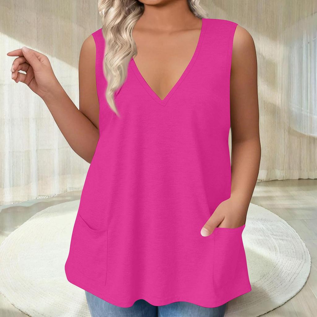 Womens Tank Top Dressy Casual Shirts Summer Loose Fit Camisole Cute Trendy Clothes Sleeveless Blouses