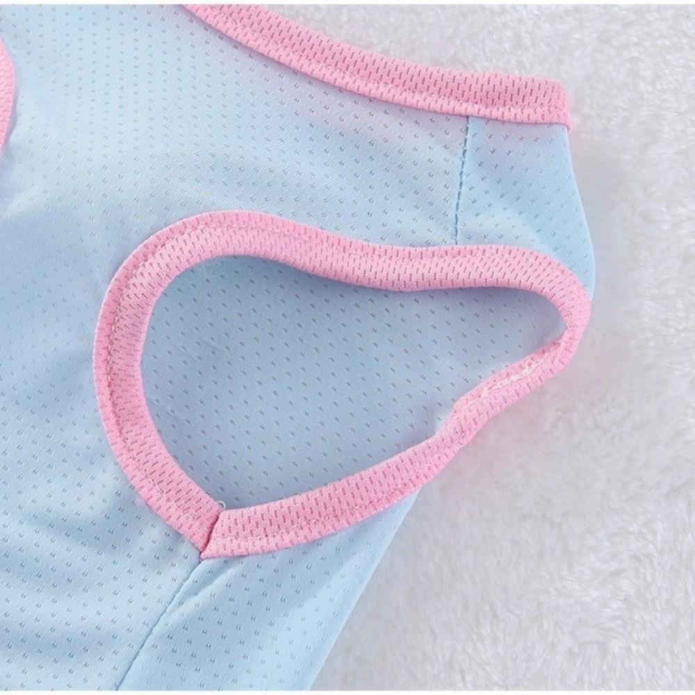 Cute Summer Dog Cooling Vest Breathable D-Ring Dog Sun Protection Vest Mesh Lightweight Pet Vest Puppy