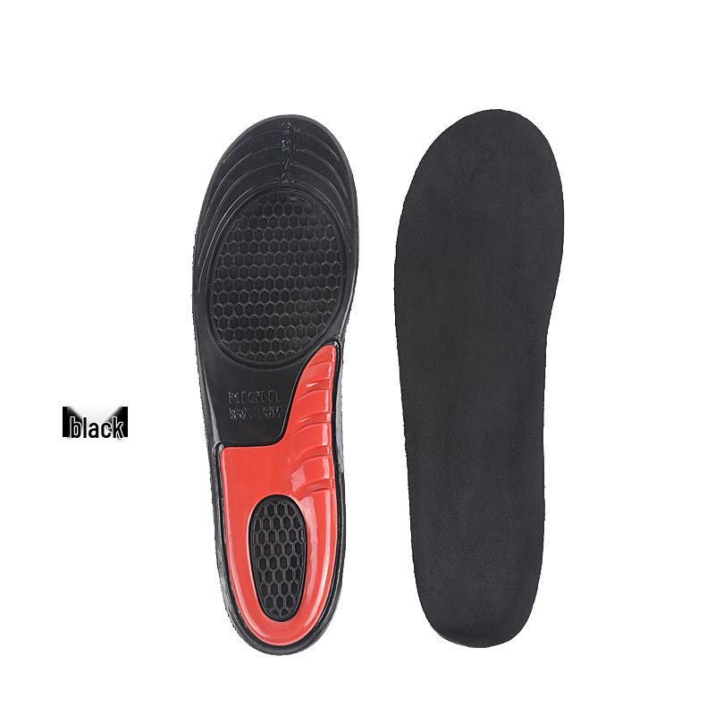 Military-Grade Shock-Absorbing Elastic Silicone Insoles for Sports - Sweat-Absorbing, Breathable, and Soft for Running & Basketball