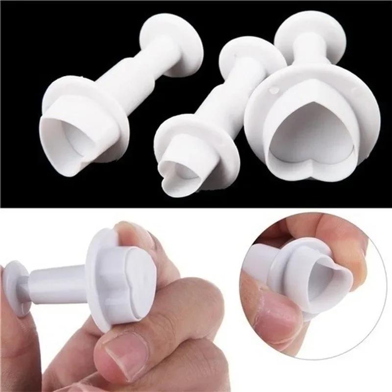 3 Stück/Set Küchen Backwerkzeuge Herzform Keks Ausstecher Keks Teig Tasse Cupcake Form Weihnachts Kuchen Dekorationswerkzeug