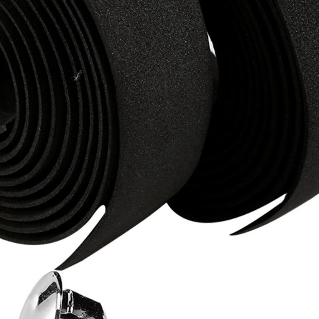 2PCS Bike Handlebar Tape Anti Slip Shock Absorption Wear Resistant Black Cycling Handle Wrap