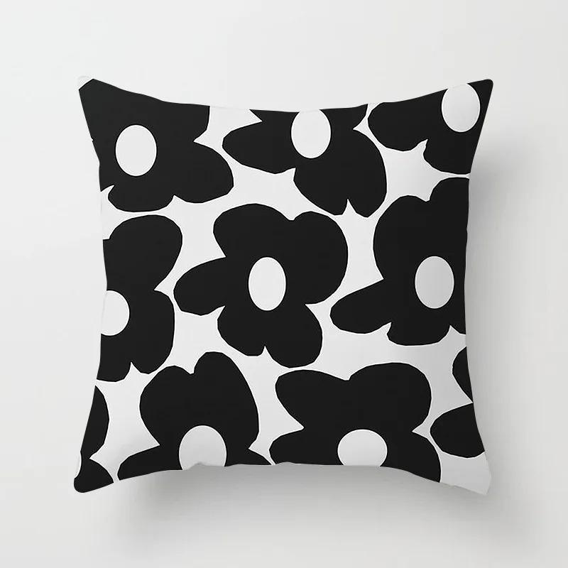 Fresh Daisy Print Pillowcase Office Living Room Home Pillowcase Car Ornaments