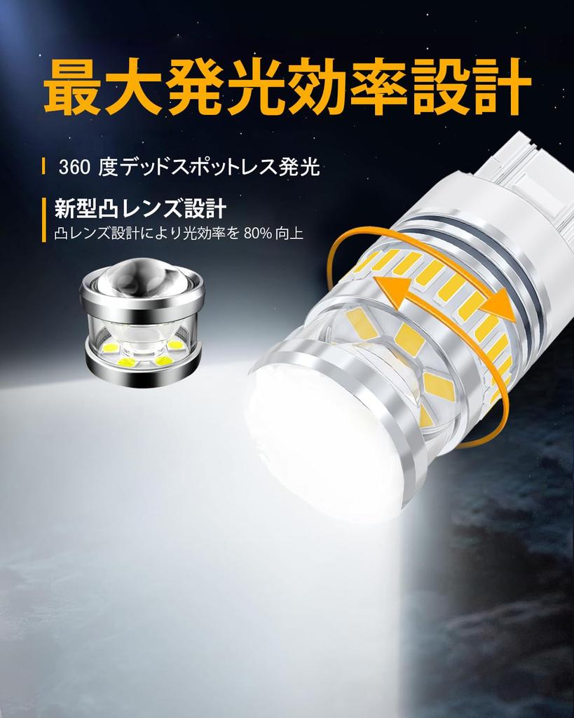 Bec LED Dublu T20 pentru Mașini 12V-24V, Alb Exploziv Spate