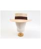 Yunibeosyeolkemiseuteuli Brown Line Bau Flat Fedora Panama Hat