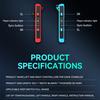 JOY-02 Gaming Left And Right Handle With RGB Lights Body Feel Bluetooth Gamepad For Switch / Switch OLED / Switch Pro / Switch Lite / Switch Joycon