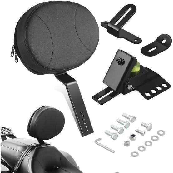 Adjustable Driver Backrest for Harley Davidson, Motorcycle Rider Backrest Fit for Touring Street Glide Road King Road Glide Elec