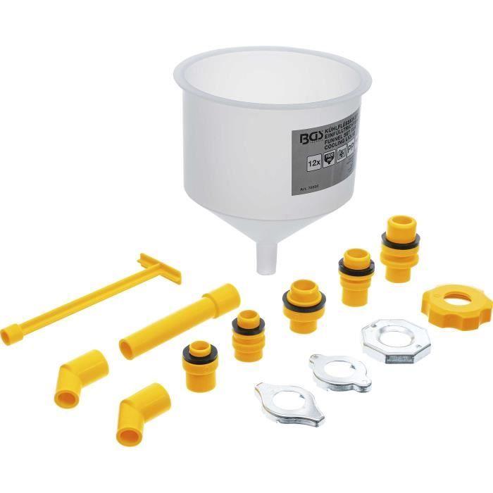 Entonnoirs De Remplissage - BGS - BGS 70000 - 12 Pièces - Plastique Transparent - Mécanisme Anti-bulles