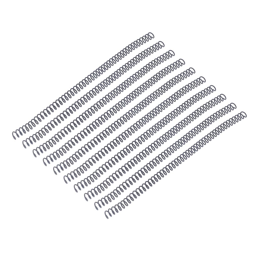 100Pcs Spiral Binding Coils Plastic Dia 9.5mm 3Celsius8in 48 Teeth 4:1 Ratio 75 Sheet Capacity for   Paper