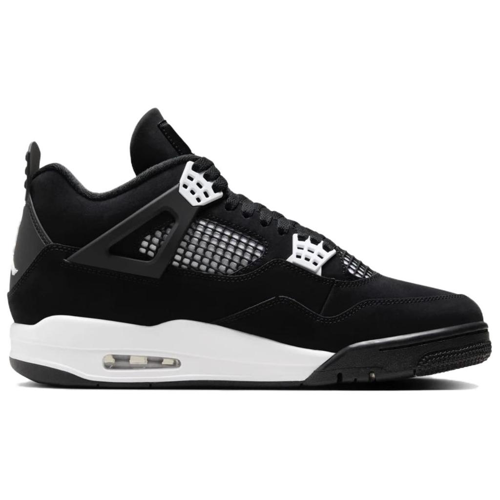 Air Jordan 4 Retro White Thunder Sneakers Unisex Nere FQ8138-001