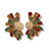 Christmas Fashion Simple Elements, Stud Earrings, Women's Design, Exaggerated Irregular, Special-shaped Flowers, Earrings, Accessories
