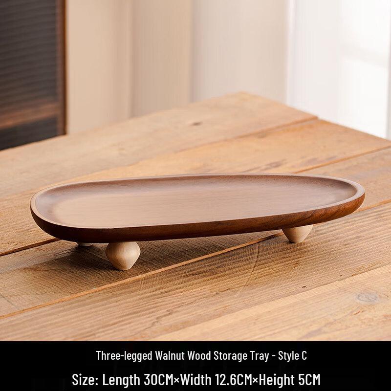 Chinese Style Irregular Wooden Serving Tray C Style