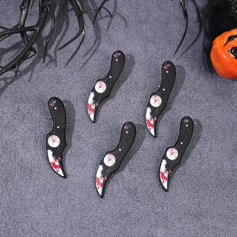 5PCS Halloween Theme Hairpins Funny Axes Shapes Hair Clip For Adults Kids Costume Accessories