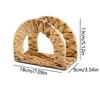 Decorative Straw Tissue Dispenser Handmade Desktop Napkin Organizer Woven Napkin Holder  Family