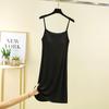 Thin Bra-Free Sleeping Dress Loose Modal Mid-Length Sling Dress Plus Size Slimming Outside Wear Lined Bottoming Skirt