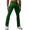 Men's European and American jogging corduroy solid color casual breathable street fashion multi-pocket slim-fit elastic overalls