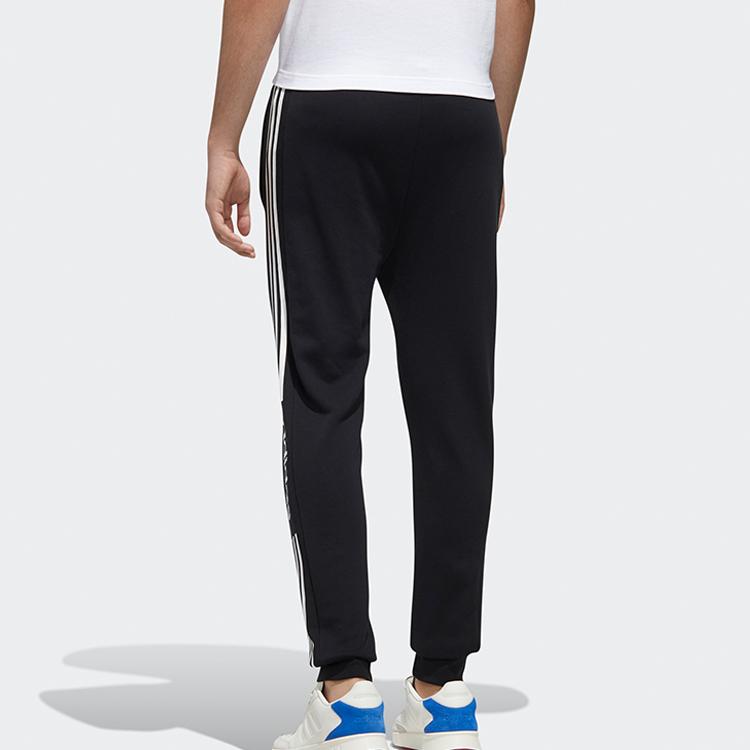Adidas Neo 3-Stripes Contrast Track Pants Men Bottoms Black FP7449