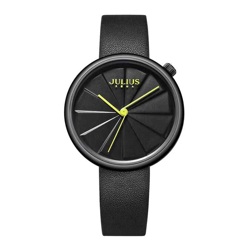 New Arrival Julius Watches Women's Genuine Goods Black Trend K-style Fashion Personality Belt Student Fashion Women's Wrist Watch