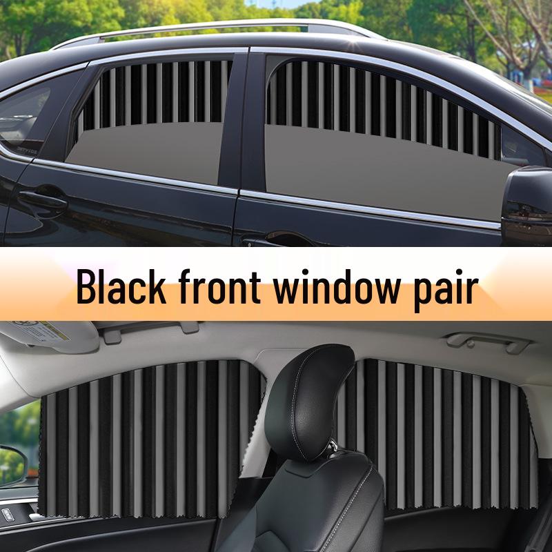 Retractable Magnetic Car Window Sunshade Curtain for Heat Insulation