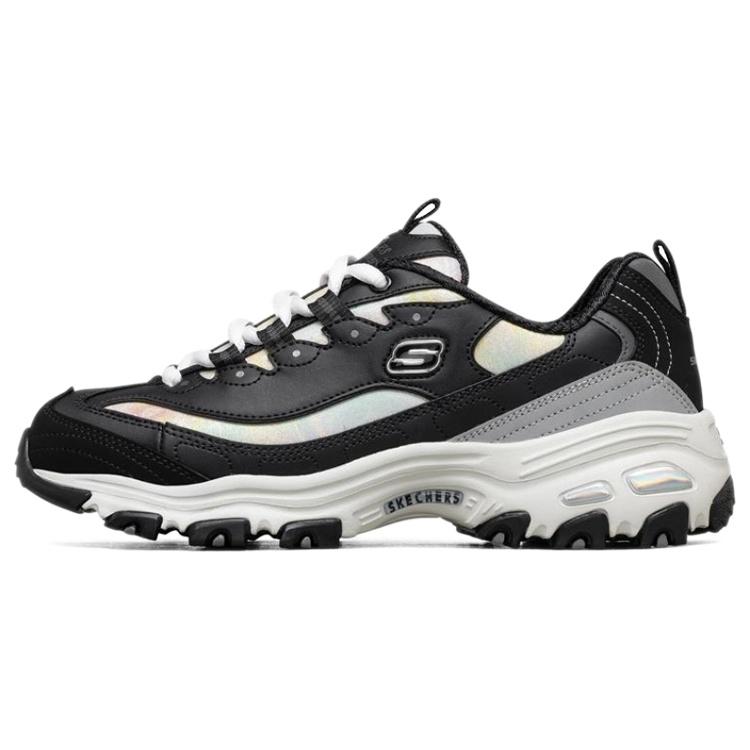 (WMNS) Skechers D lites 1.0 Running Shoes Black/White/Grey Women s 149240-BKGY EU 36.5
