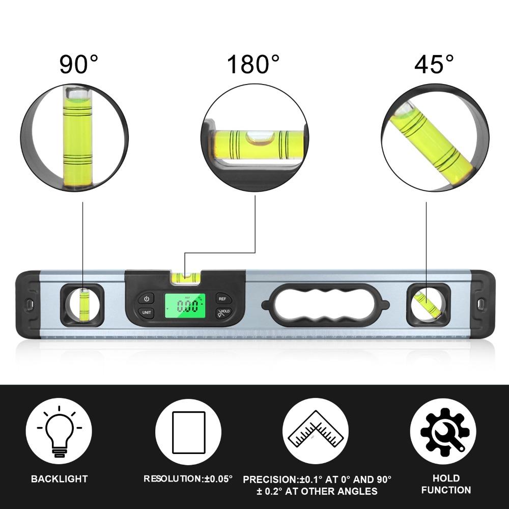 LED Display Digital Smart Level Backlit Electronic Digital Level Construction Measurement