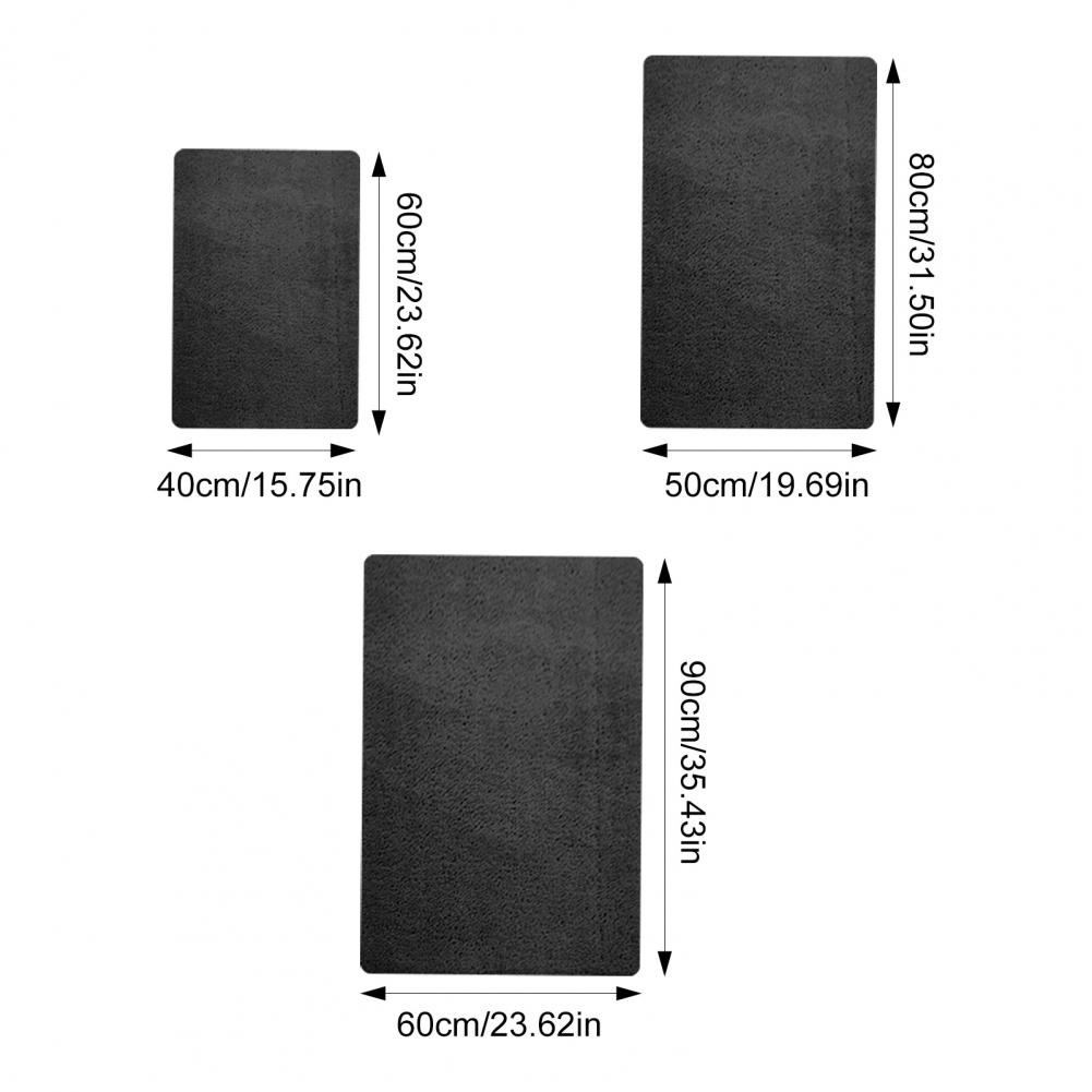 Bathroom Rug Mat Soft Microfiber Bath Rugs Non-Slip Thick Water Absorbent Floor Mats Machine Washable Shaggy Rugs for Shower