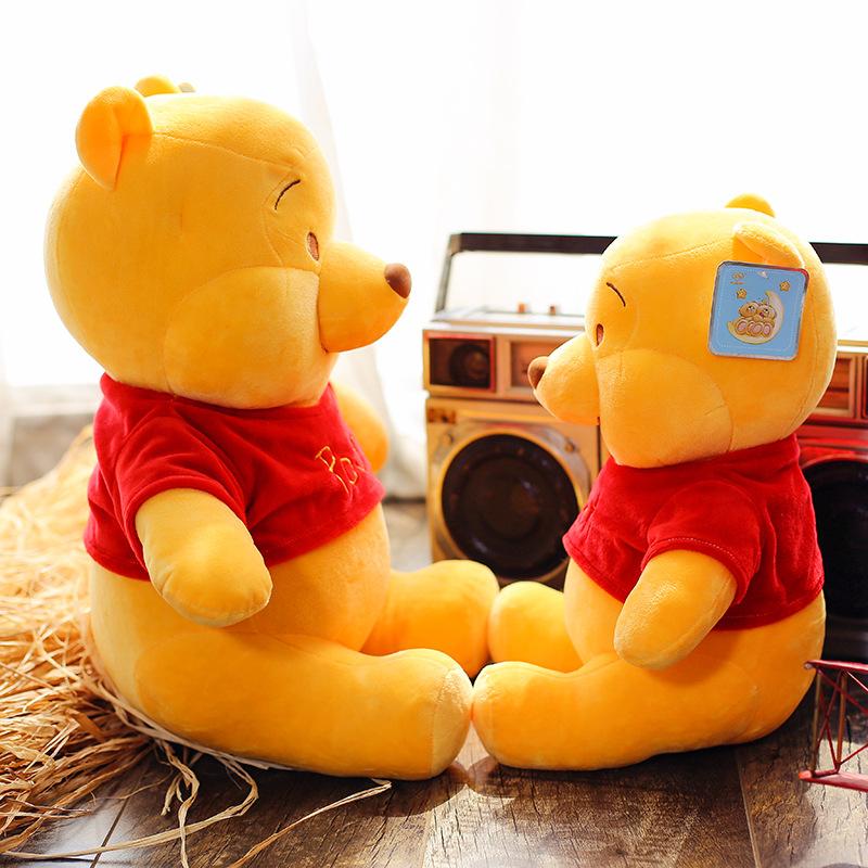 New Winnie The Pooh Plush Toys Soft Stuffed Kawaii Anime Elf Doll Cartoon Pooh Bear Plush Doll Birthday Gift