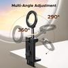 360° Rotating Phone Stand Metal Travel Phone Holder Multi-function Airplane Phone Stand  Handsfree