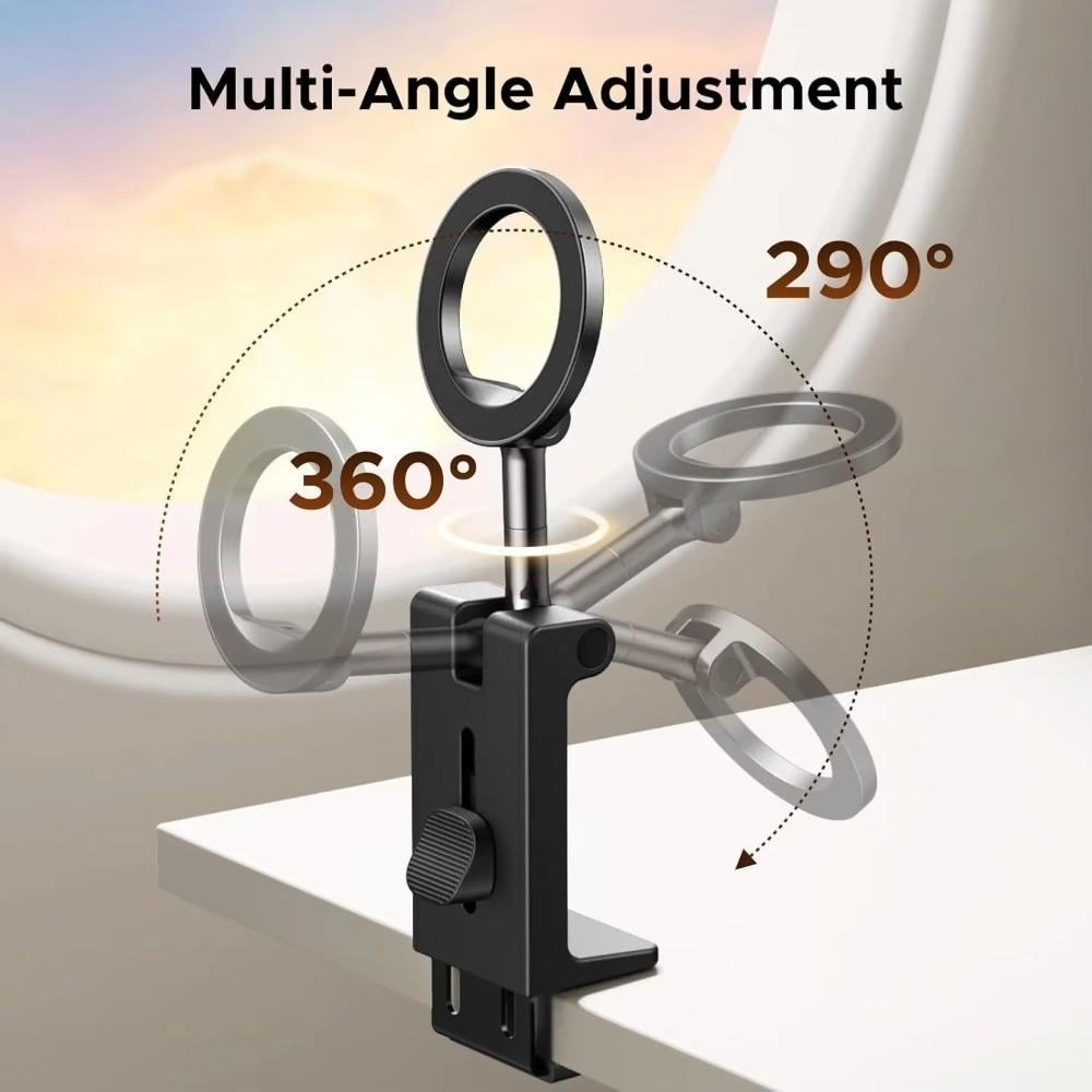 360° Rotating Phone Stand Metal Travel Phone Holder Multi-function Airplane Phone Stand  Handsfree