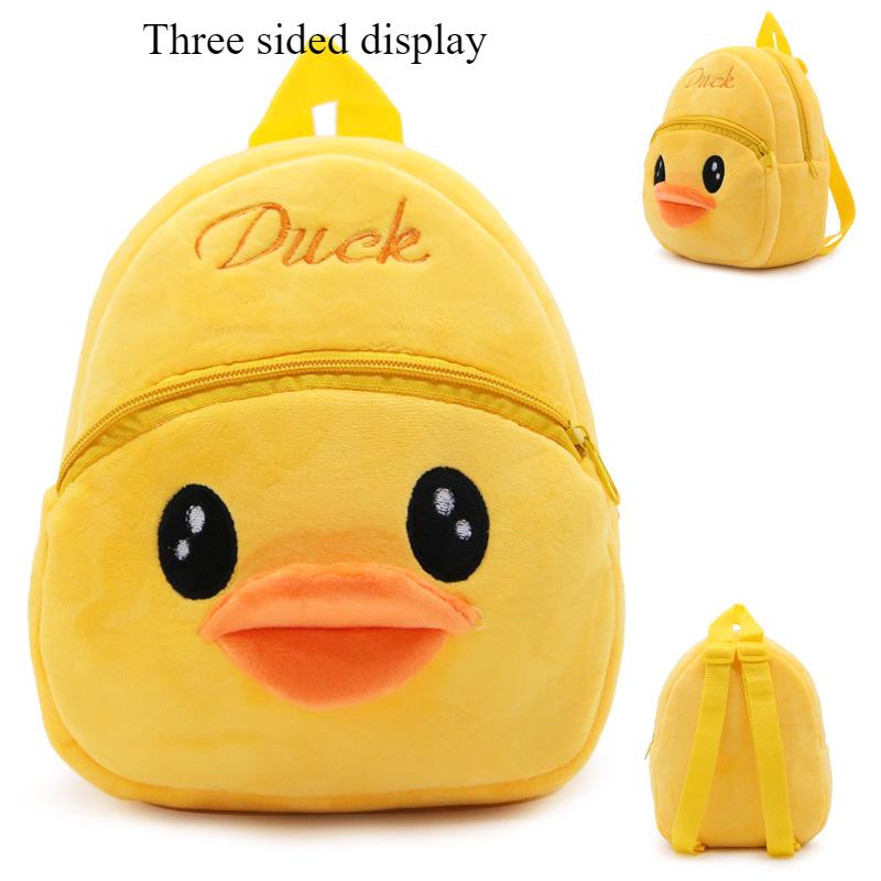 Kindergarten Backpack Cute Cartoon 1-3 Year Old Children s Backpack Plush Backpack for Spring Outing Fun Portable Backpack