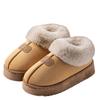 Cotton slippers men's winter bag heel 2025 new warm indoor home non-slip warm plush couple cotton shoes women