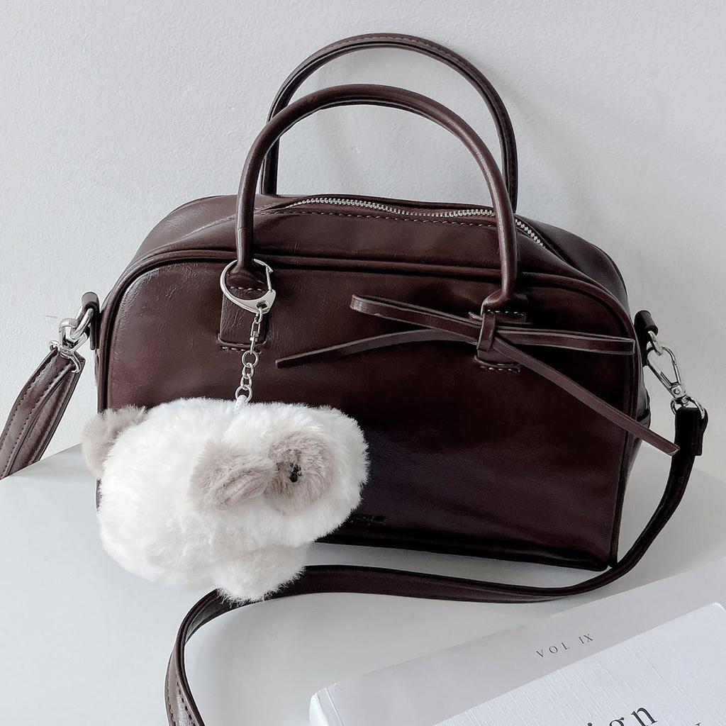 AS KNOW AS plus (ASKNOW AS PLUS) ZY8577 Motif Animal Key C, Sare-Mimi (F), Rabbit, Fluffy, Cute, White, Beige, Gift