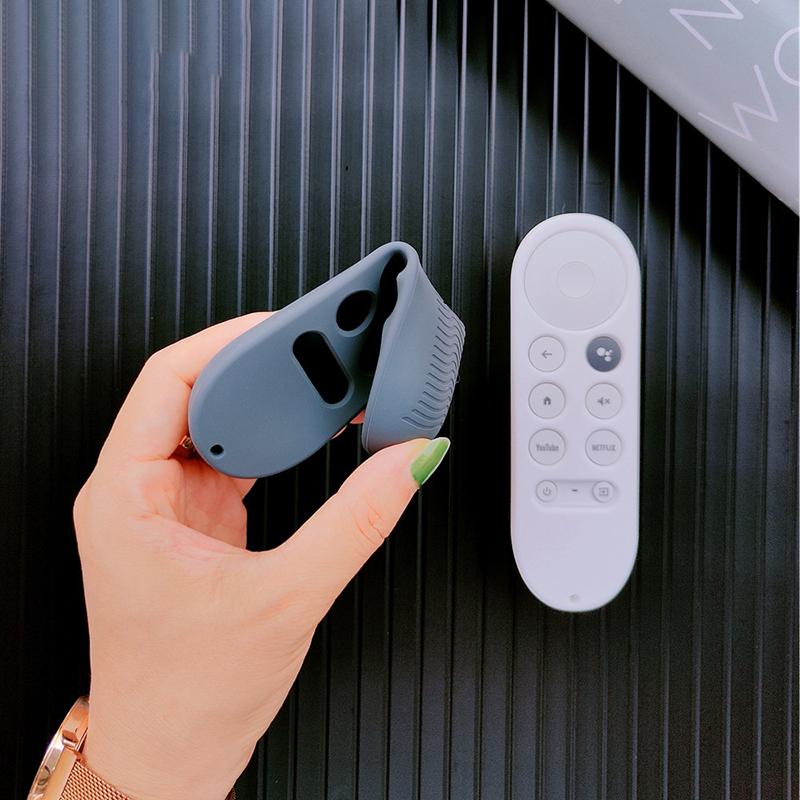 Soft Silicone Case For 2020 Google Chromecast 4K Snow Remote Protective Cover Shell Non-Slip For Chromecast Smart Tv Remote