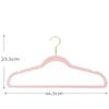Non-Slip Velvet Clothing Hangers, 10 pcs, Black