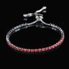 Zircon Adjustable Tennis Bracelet, Luxury Women's Jewelry with Full Diamond Design