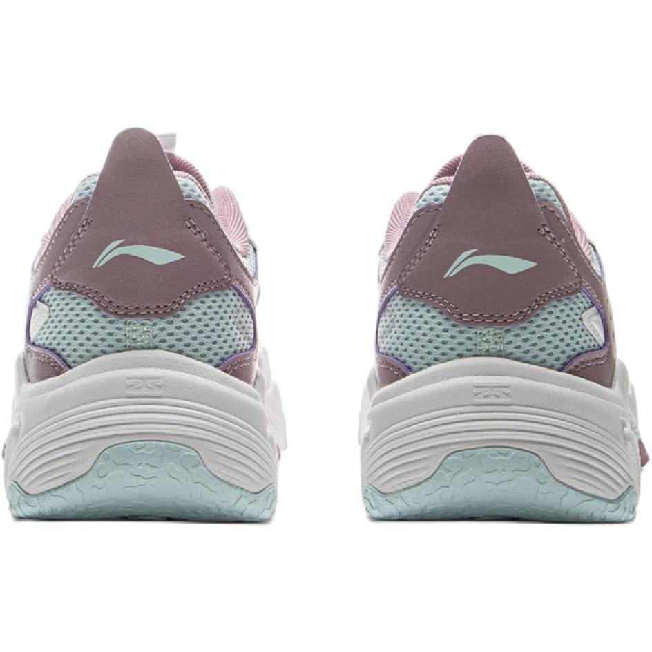 Li Ning Kids 90 Planet Sports Lifestyle Synthetic Leather Comfortable Versatile Non-Slip Wear-Resistant Low-Top Casual Shoes YKCV034-4