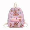 Boys and Girls Printed Backpack Cute Capybara Kindergarten Baby Backpack 2025 New Large-capacity Children's Schoolbag