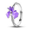 Real 925 Silver Feather Butterfly Flower Sun Moon Animal Design Open Rings Fit For Wedding Party Fine Jewelry