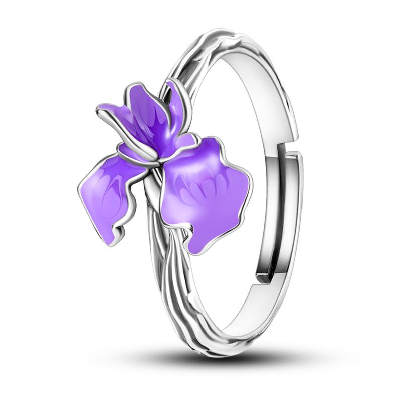 Real 925 Silver Feather Butterfly Flower Sun Moon Animal Design Open Rings Fit For Wedding Party Fine Jewelry